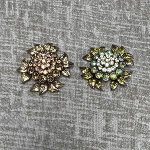 2 brooches